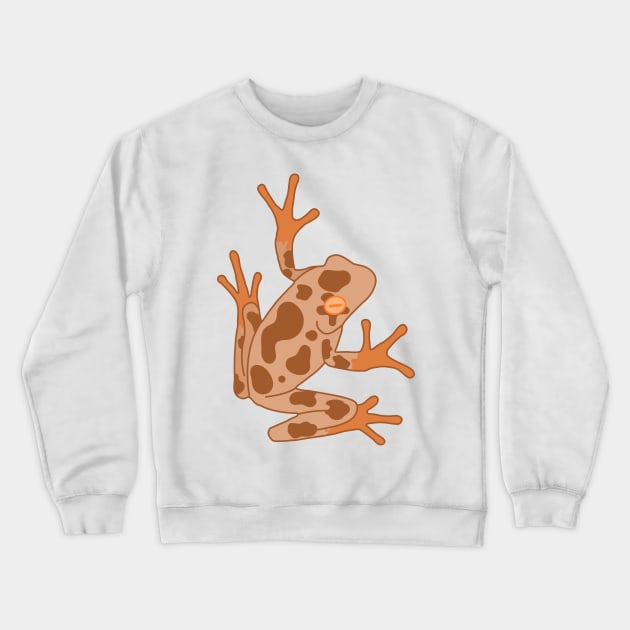 Chocolate Bull Frog Crewneck Sweatshirt by CoreyUnlimited